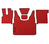 PRESTIGE LINE Tappetini per Camion per DAF XF 106 dal 2013 con cambio automatico Rosso Realizzato in ecopelle - Accessori interni Camion - Accessori in schiuma comfort