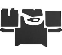 PRESTIGE LINE Tappetini per Camion per MAN TGX dal 2020 Nero Realizzato in ecopelle - Accessori interni Camion - Accessori in schiuma comfort - Rivestimento antiscivolo su tutto il pavimento