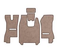 PRESTIGE LINE Tappetini per Camion per Scania Serie R dal 2013 al 2017: Sedile passeggero sospeso Beige Realizzato in ecopelle - Accessori interni Camion - Accessori in schiuma comfort