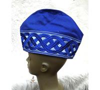 PrestigeApplause Royal Blue - Cappello da sposo yoruba Aso Oke africano nigeriano, da uomo, per festa di nozze, cappello Yoruba (58,4 cm)
