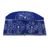 PrestigeApplause Royal Blue Royal Designs Aso Oke Groom Cap africano nigeriano cappello da uomo sposo per festa di nozze cappello yoruba