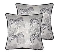 Prestigious Textiles Cuscini riempiti di Piume Damara Twin Pack, Crepuscolo, 43 x 43cm, 2 unità