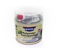 Presto 2K Polyester-Feinspachtel & Indurente Bianco 1000 G Metallo Legno Cemento