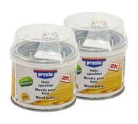 Presto 2K Stucco Per Riparazione Del Legno 2 X 250 G Marrone Medio