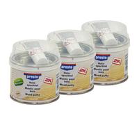 Presto 2K Stucco Per Riparazione Del Legno 3 X 250 G Marrone Chiaro Per Buchi