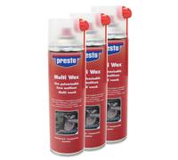 Presto 3x 500 ML Multi Wax Cera Spray Protezione Corrosione Dalla Ruggine 432125