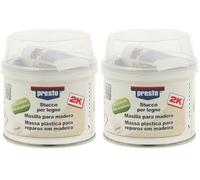 presto 443480 Stucco per legno senza stirene marrone chiaro 250 g (Confezione da 2)