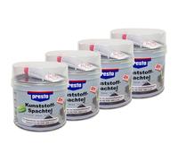 Presto 4x 1 KG 2K Spatola IN Plastica Nero Spatola Plastica Massa Indurente