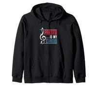 Presto è Il Mio Cardio Divertente Orchestra Direttore d'orchestra Musica Maestro Felpa con Cappuccio