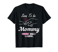 Presto per essere mamma 2026 Mom Est 2026 Caricamento Promosso a Mamma Maglietta