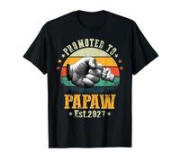 Presto per Essere Papaw New Dad Promosso a Papaw 2027 Maglietta