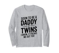 Presto per Essere Un papà di Gemelli Mi Fa impazzire Troppo Maglia a Manica