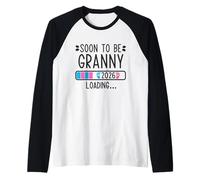 Presto sarà nonna 2026 Caricamento annuncio di gravidanza 2026 Maglia con Maniche Raglan