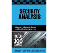 Preston Pysh Stig Brodersen Security Analysis (Tascabile)