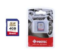 Pretec SDHC SecureDigital Card - 4GB 4GB SDHC memoria flash