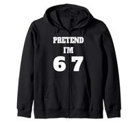 Pretend I'm 6 7 Halloween Six Seven 6 7 Meme Design 6 7 Felpa con Cappuccio