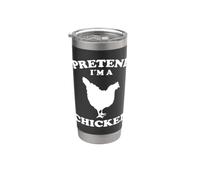 Pretend Im A Chicken Design polli contadini Bicchiere termico in acciaio inox doppia parete