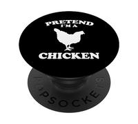 Pretend Im A Chicken Design polli contadini PopSockets PopGrip Adesivo