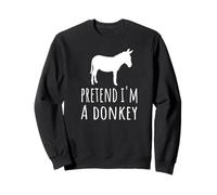 Pretend I'm A Donkey - Carino Spooky Funny Animal Farm Farmer Felpa
