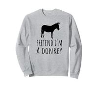 Pretend I'm A Donkey - Carino Spooky Funny Animal Farm Farmer Felpa