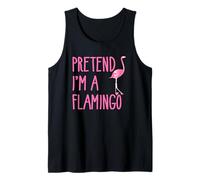 Pretend Im a Flamingo Pink Flamingo Halloween Costume Adult Canotta
