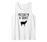 Pretend I'm A Goat - Carino Spooky Funny Animal Farm Farmer Canotta