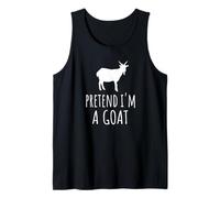 Pretend I'm A Goat - Carino Spooky Funny Animal Farm Farmer Canotta