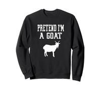 Pretend I'm A Goat - Carino Spooky Funny Animal Farm Farmer Felpa
