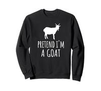 Pretend I'm A Goat - Carino Spooky Funny Animal Farm Farmer Felpa