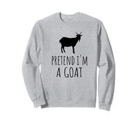 Pretend I'm A Goat - Carino Spooky Funny Animal Farm Farmer Felpa
