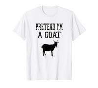 Pretend I'm A Goat - Carino Spooky Funny Animal Farm Farmer Maglietta