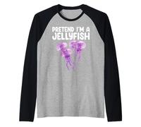 Pretend I'm A Jellyfish Kids Men Women Costume Maglia con Maniche Raglan
