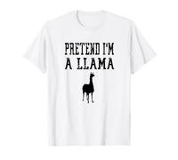 Pretend I'm A Llama - Carino Spooky Funny Animal Farm Maglietta