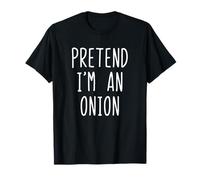 Pretend I'm A Onion Costume Halloween - Maglietta Unisex Bambini e Ragazzi - Nero - S - Casual umoristica