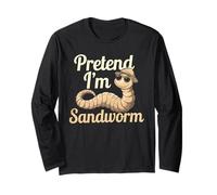Pretend I'm A Sandworm Divertente Costume spettrale di Halloween Maglia a Manica