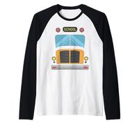 Pretend I'm a School Bus - Divertente costume di Halloween pigro Maglia con Maniche Raglan