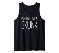 Pretend I'm A Skunk Camicia Adulto Bambini Uomini Donne Skunk Costume Canotta