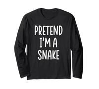 Pretend I'm A Snake Easy Last Minute Halloween Costume Maglia a Manica