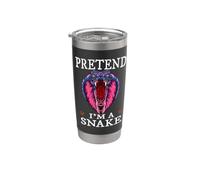 Pretend I'm A Snake Funny Halloween Costume Bicchiere termico in acciaio inox doppia parete