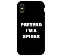 Pretend I'm A Spider Halloween Costume Pigro Facile Gambe Rapide Custodia per iPhone X/XS