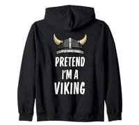 Pretend I'm A Viking - Costume di Halloween Semplice e Divertente Felpa con Cappuccio