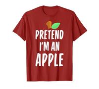 Pretend I'm An Apple - Costume di Halloween Semplice e Divertente Maglietta