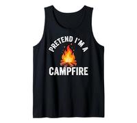 Pretend I'm Campfire Camping Holiday Funny Halloween Costume Canotta