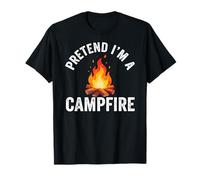 Pretend I'm Campfire Camping Holiday Funny Halloween Costume Maglietta