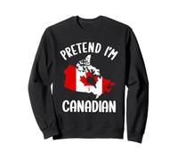 Pretend I'm Canadian Halloween Costume Canada Day Costumi Felpa