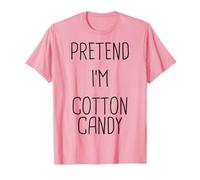 Pretend I'm Cotton Candy Lazy Easy Costume di Halloween Maglietta
