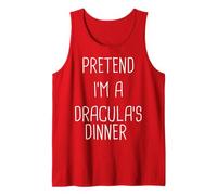 Pretend I'm Dracula's Dinner Lazy Easy Costume di Halloween Canotta