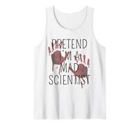 Pretend I'm Mad Scientist Divertente Facile DIY Costume di Halloween Canotta