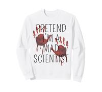 Pretend I'm Mad Scientist Divertente Facile DIY Costume di Halloween Felpa