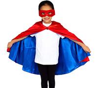 Pretend to Bee-1225 Cappa da Supereroe Reversibile, età 3/7, Colore, Rosso, FBA-2143